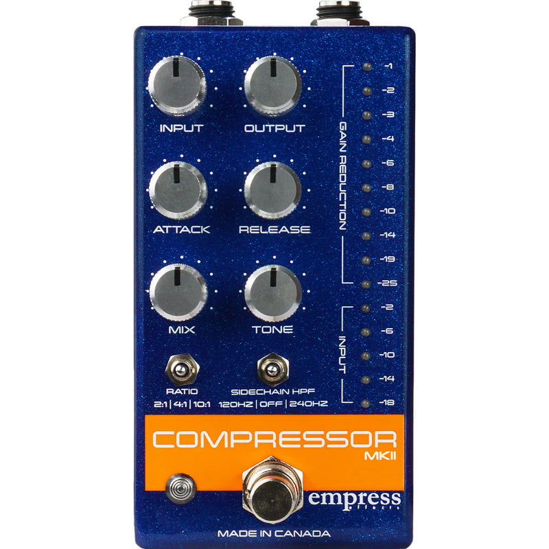 Empress Effects Compressor MKII Compression FX Pedal (Blue)