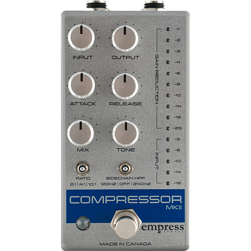 Empress Effects Compressor MKII Compression FX Pedal (Silver)