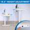 Mount-It! Compact Height Adjustable Sit-Stand Desk with Drawer