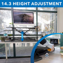 Mount-It! Standing Desk Converter with 38" Desktop (Black)