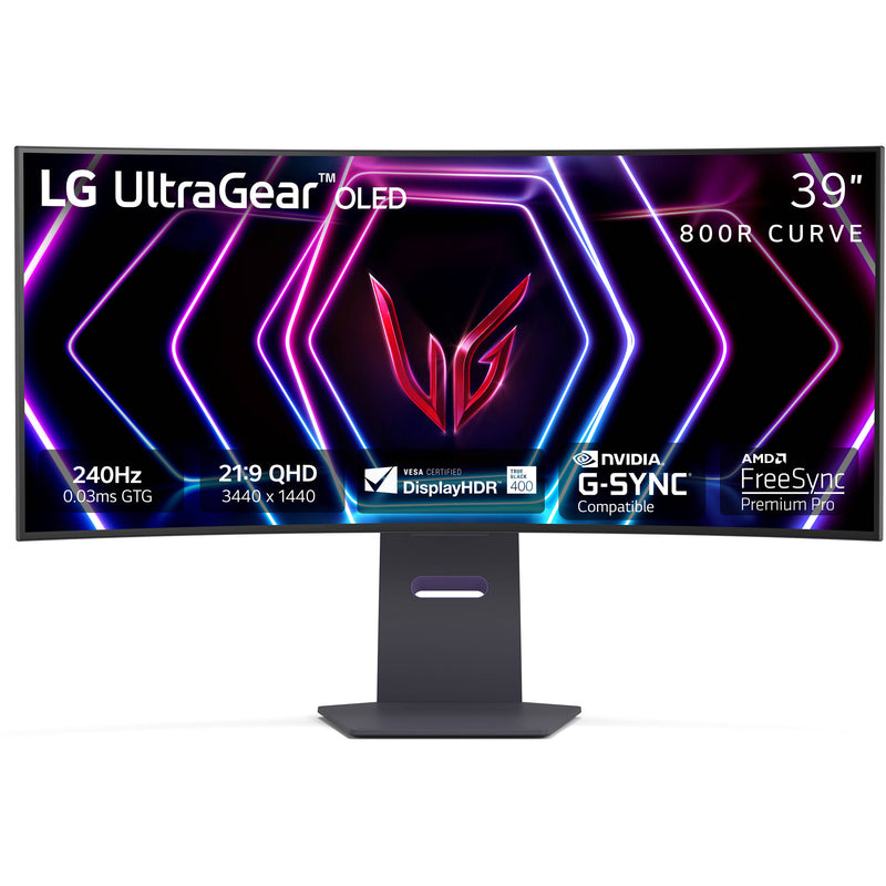 LG 39" UltraGear 1440p 240 Hz OLED Curved Gaming Monitor