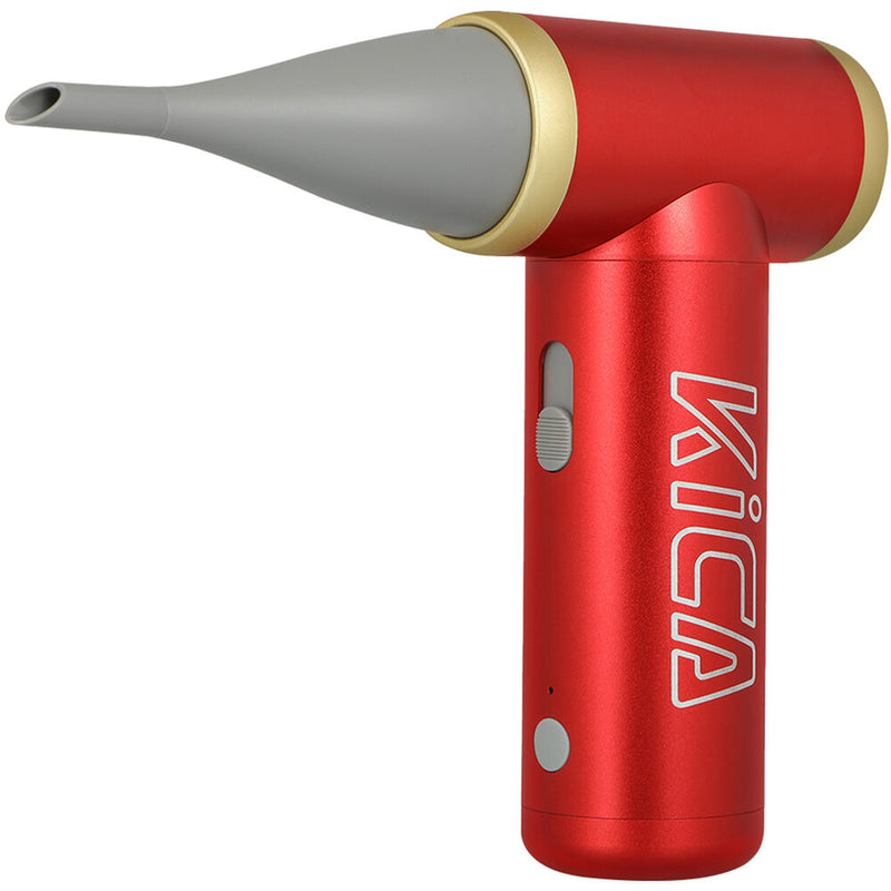 KiCA Jet Fan 2 Air Duster with Vacuum Accessory (Red)