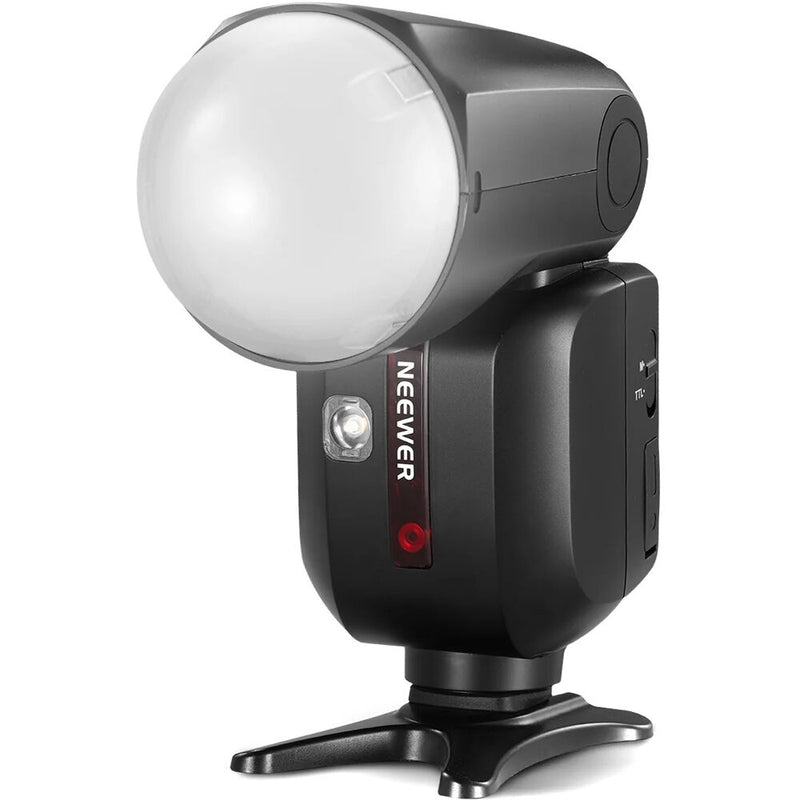 Neewer Z2-C TTL Round Head Flash Speedlite for Canon with M12 Diffuser Dome Kit