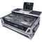 ProX ATA Flight-Style Road Case for RANE Four DJ Controller with Laptop Shelf with&nbsp;Wheels (1 RU, Aluminum)