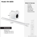 Samsung HW-S801D 3.1.2-Channel Dolby Atmos Soundbar System (White)