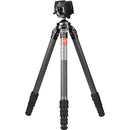 Sunwayfoto T3640CS+SM-76 Carbon Fiber Hunting Tripod with Screw-Knob Clamp and SM-76 Saddle Mount