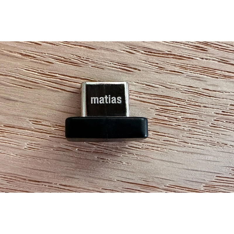 Matias Wireless USB-C Aluminum Keyboard for PC (Black)