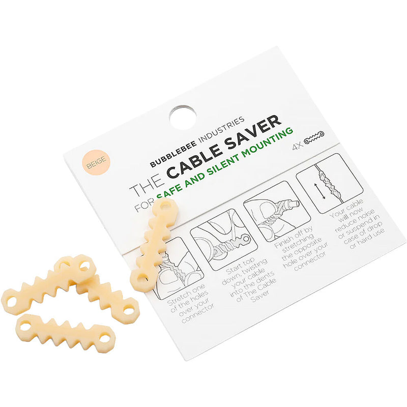 Bubblebee Industries The Cable Saver (Beige, 4-Pack)