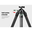 Sunwayfoto T3640CS+SM-76 Carbon Fiber Hunting Tripod with Screw-Knob Clamp and SM-76 Saddle Mount