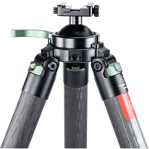 Sunwayfoto Carbon Fiber Hunting Tripod with Duo-Lever Clamp&nbsp;and SM-76 Saddle Mount