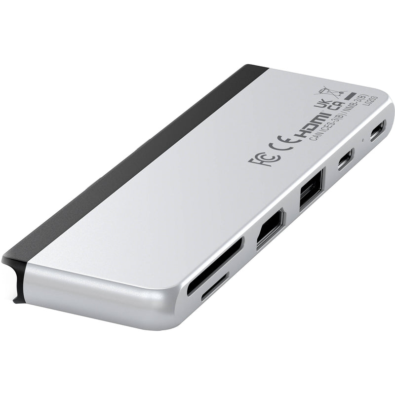 Satechi 6-in-1 Dual USB-C Hub for Surface Pro 9 (Platinum)