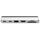 Satechi 6-in-1 Dual USB-C Hub for Surface Pro 9 (Platinum)