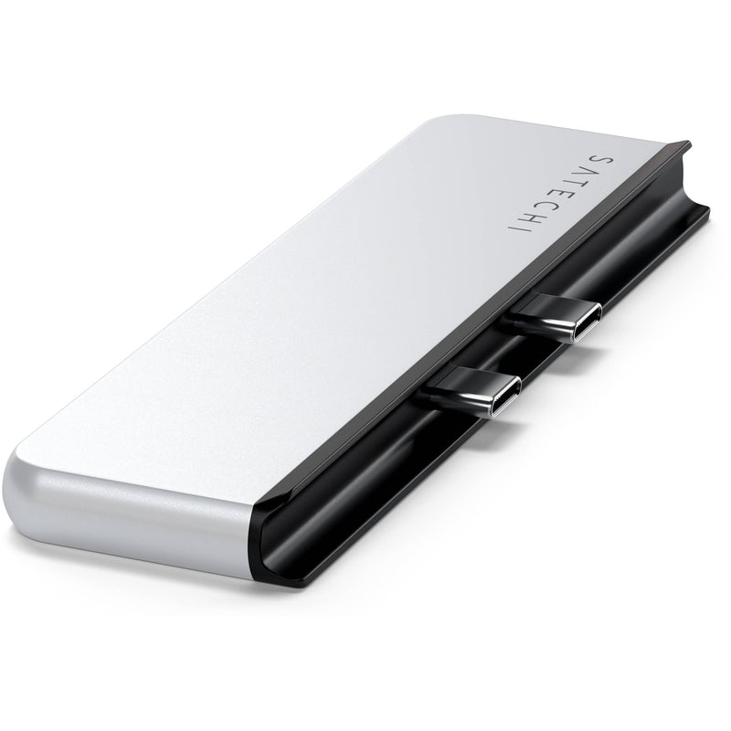 Satechi 6-in-1 Dual USB-C Hub for Surface Pro 9 (Platinum)