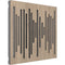 Vicoustic Wavewood Diffuser Ultra MKII Acoustic Panel (Brown Oak with Gray Channels, 3-Pack)