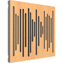 Vicoustic Wavewood Diffuser Ultra MKII Acoustic Panel (Natural Oak with Gray Channels, 3-Pack)