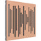 Vicoustic Wavewood Diffuser Ultra MKII Acoustic Panel (Metallic Copper with Gray Channels, 3-Pack)