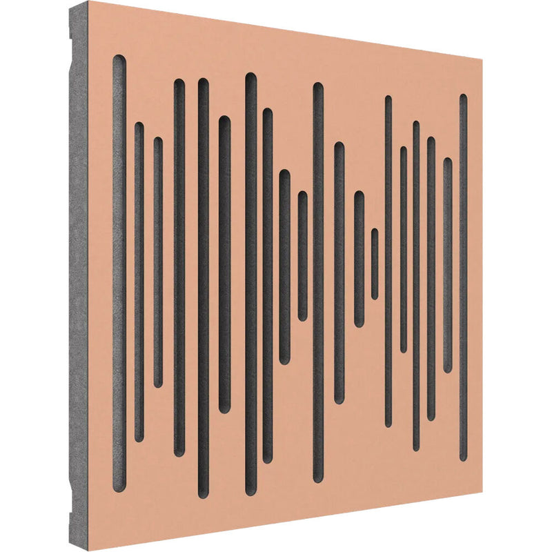 Vicoustic Wavewood Diffuser Ultra MKII Acoustic Panel (Metallic Copper with Gray Channels, 3-Pack)