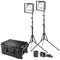 Westcott Flex Cine Bi-Color LED 2-Light Travel Kit with 14.8V Mini V-Mount Batteries (1 x 1')