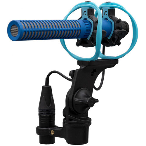 Schoeps MiniCMIT RAD-2 Set Short Shotgun Microphone with Radius RAD-2 Shockmount and Nimbus Windshield (Blue)