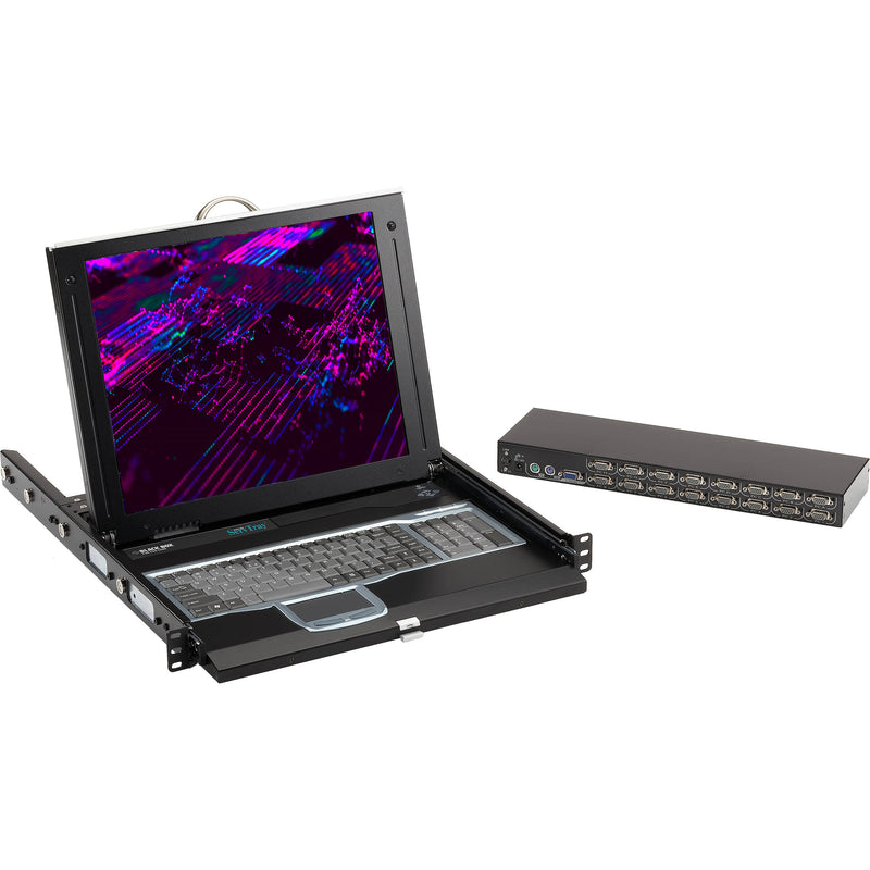 Black Box ServTray 17" LCD Console Drawer with 1-Port KVM Switch (1 RU)