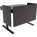 Heckler Modesty Panel Set with Custom Logo for Lectern 4U (Black Laminate)