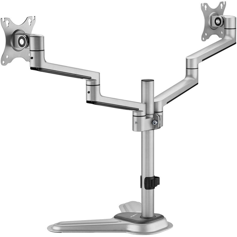 Rocstor ErgoReach EP11 Premium Aluminum Dual-Screen Monitor Stand