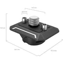 SmallRig Drop-In HawkLock Mini Universal Quick Release Plate with Locating Pins