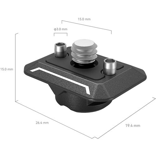 SmallRig Drop-In HawkLock Mini Universal Quick Release Plate with Locating Pins