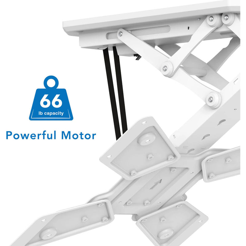 Mount-It! MI-4223W Retractable Motorized Ceiling TV Mount for 32 to 55" Displays (White)