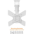 Mount-It! MI-4223W Retractable Motorized Ceiling TV Mount for 32 to 55" Displays (White)