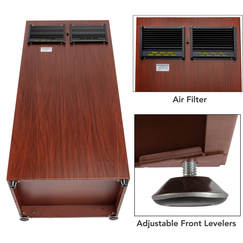 Ruggard EDC-125LC-RM Electronic Dry Cabinet (Red Mahogany, 125L)