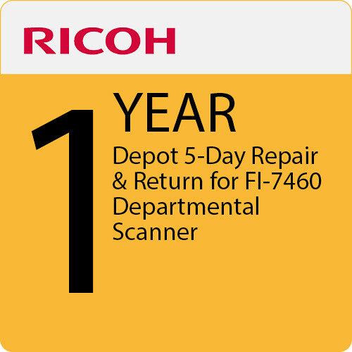 Ricoh First Year Depot 5-Day Repair & Return for FI-7460 Departmental Scanner