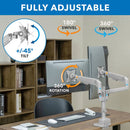 Mount-It! MI-6772 Full-Motion Dual-Monitor Desk Mount for 19 to 32" Displays