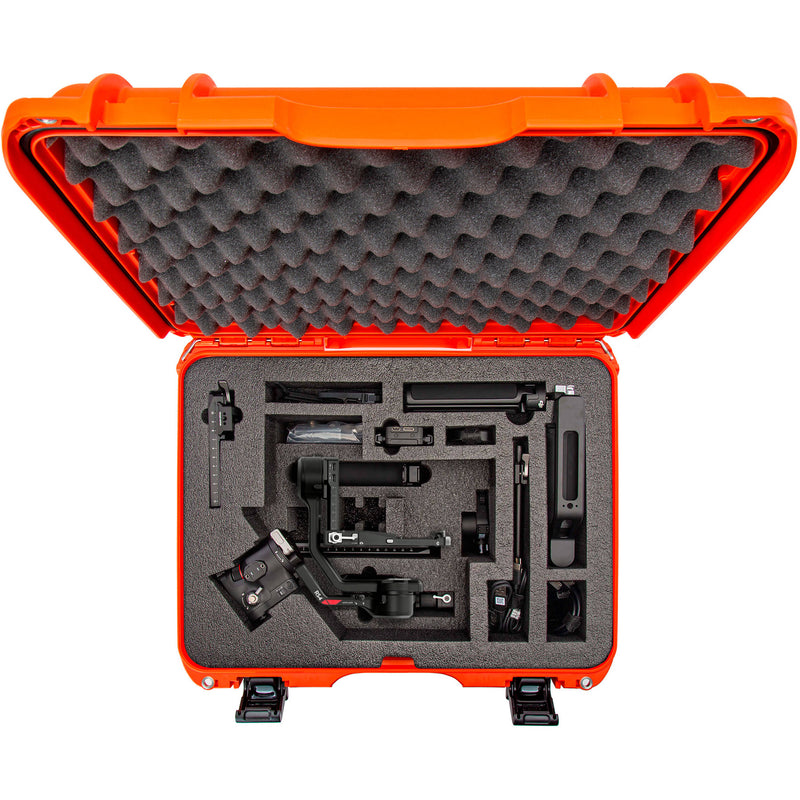 Nanuk 930 Hard Case with Foam Insert for DJI RS 4/RS 4 Pro Combo (Orange, 26.5L)