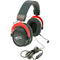 Califone GS3000 Over-Ear Headphones with Removable Gooseneck Microphone (Black and Red)