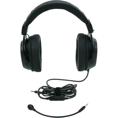 Califone GS3000 Over-Ear Headphones with Removable Gooseneck Microphone (Black)