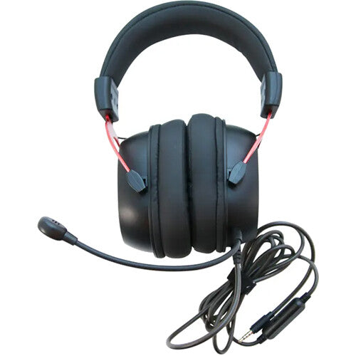 Califone GS3000 Over-Ear Headphones with Removable Gooseneck Microphone (Black and Red)