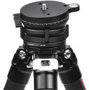 Sunwayfoto LB-75R Leveling Base&nbsp;with Panoramic Platform and External Bubble Level (Black)