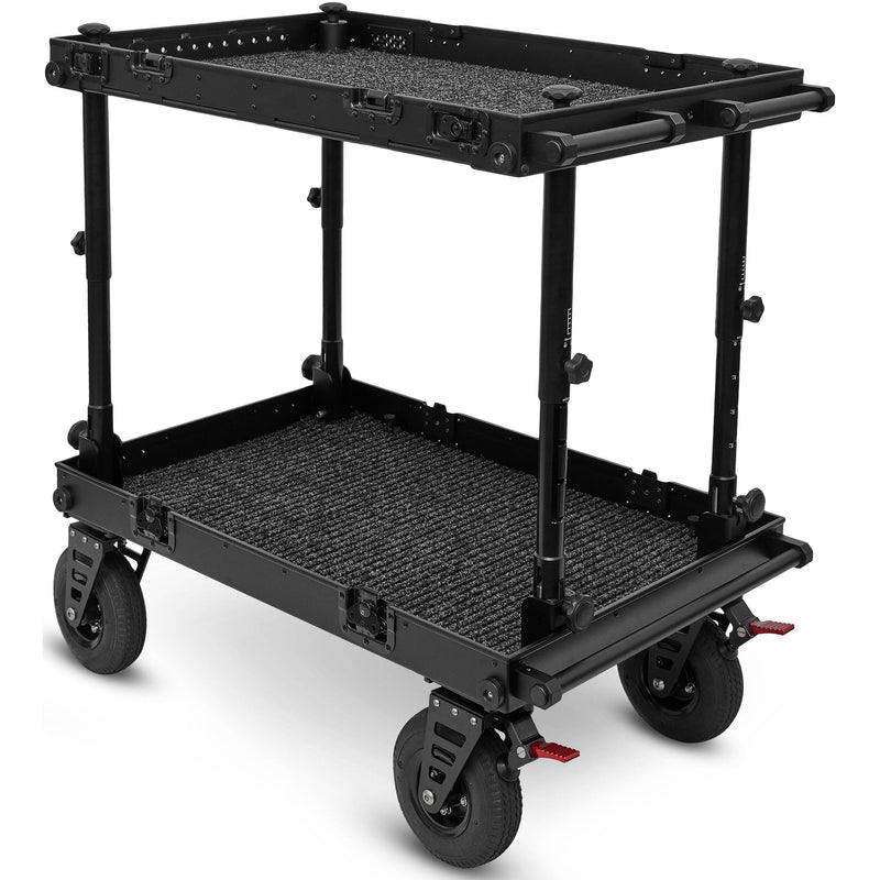 adicam STANDARD+ Film Cart with Height Adjustable Legs (Premium 9" Wheels, Black Latches, 440 lb Load Capacity)