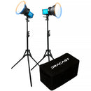 Dracast X Series M80B Bi-Color LED Monolight (V-Mount, 2-Light Kit with Nylon Case)