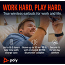 Poly Voyager Free 60+ UC Earbuds (Carbon Black)