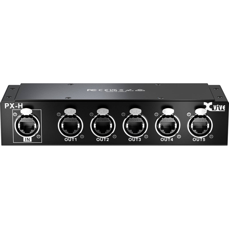 Xvive Audio PX-H Hub Breakout Box for Five PX-A Personal Monitor Mixers