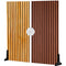 V-FLAT WORLD Duo-Board Double-Sided Background (Wood Slats Light/Wood Slats Dark, 24 x 24")