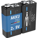 Ansmann MaxE 9V 280mAh NiMH Battery (2-Pack)