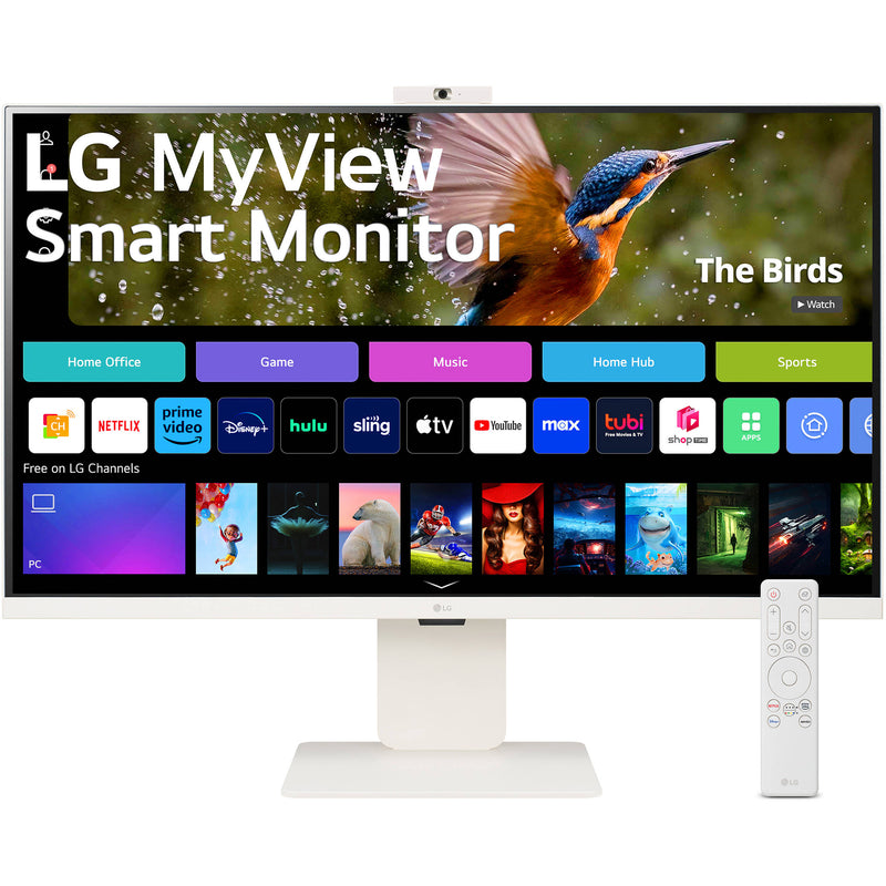 LG MyView 31.5" 4K HDR Smart Monitor with Webcam (White)