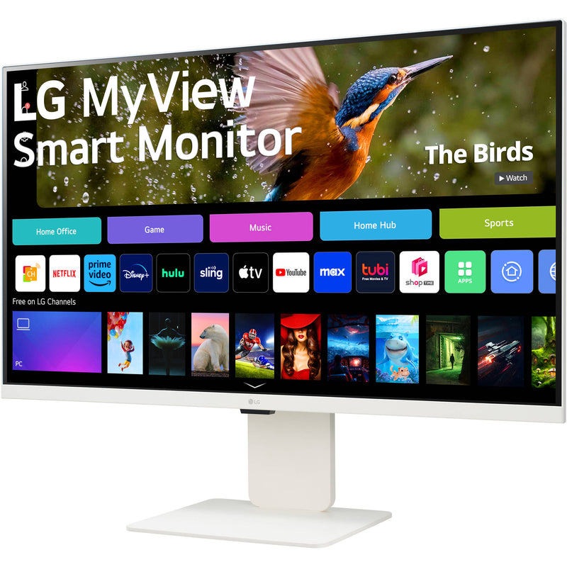 LG MyView 31.5" 4K HDR Smart Monitor with Webcam (White)