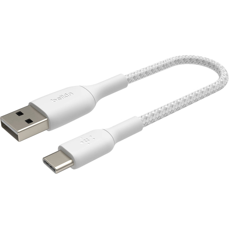 Belkin BoostCharge Braided Lightning to USB-A Cable (3.3', White)