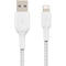 Belkin BoostCharge Braided Lightning to USB-A Cable (3.3', White)