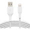 Belkin BoostCharge Braided Lightning to USB-A Cable (3.3', White)