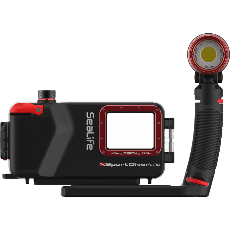 SeaLife SportDiver Ultra Underwater Housing Pro Set with Sea Dragon 2500 Light for Smartphone